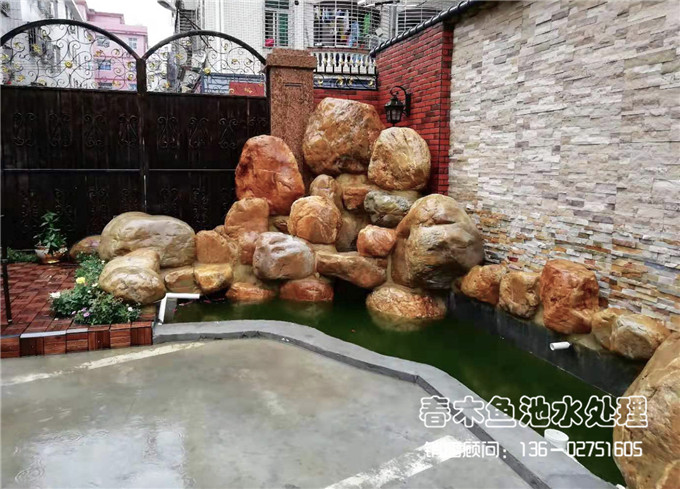 深圳家庭庭院鱼池设计案例图片4